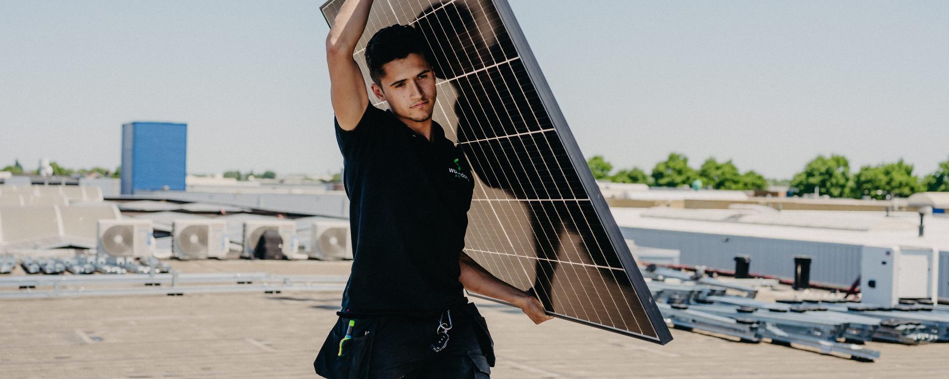Zonnepanelen bij PWA BV